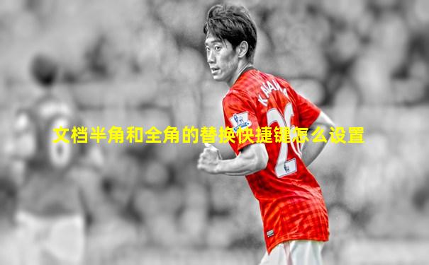 文档半角和全角的替换快捷键怎么设置