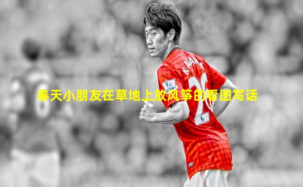 春天小朋友在草地上放风筝的看图写话